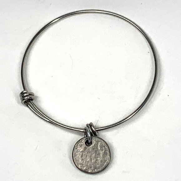 Initial B Charm Bracelet Silver Finish - Expands 2"- 3.5" - Picture 2 of 2